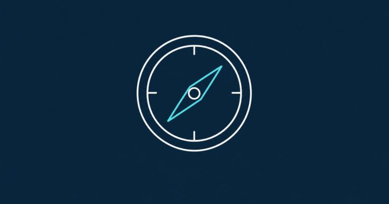 Line-Icon: Kompass
